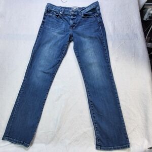 Lucky Brand Sweet Mid Rise Straight Jeans Womens 14/32 Medium Wash Denim
